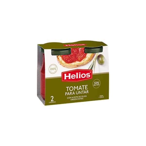 Sauce tomate préparée pour pan con tomate bipack Helios 2*140 grammes – Image 2
