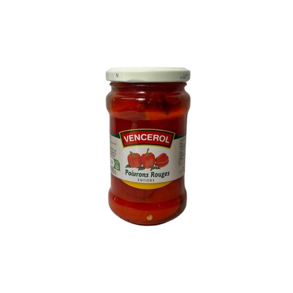 Poivrons rouges entiers bocal Vencerol 220grs – Image 2