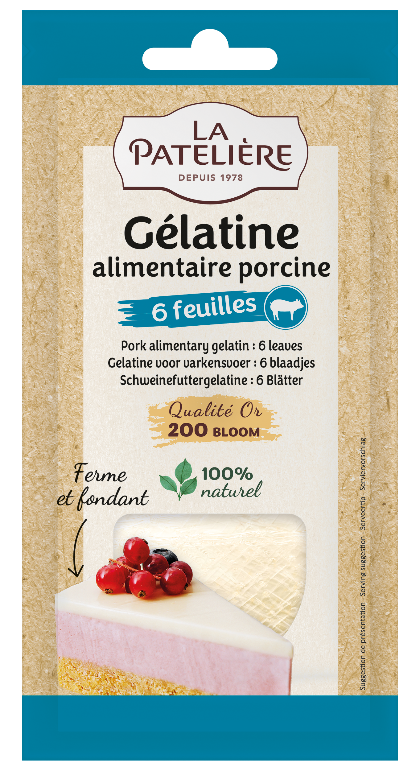 Gelatin sheets (12g – 6 leaves) – Image 2