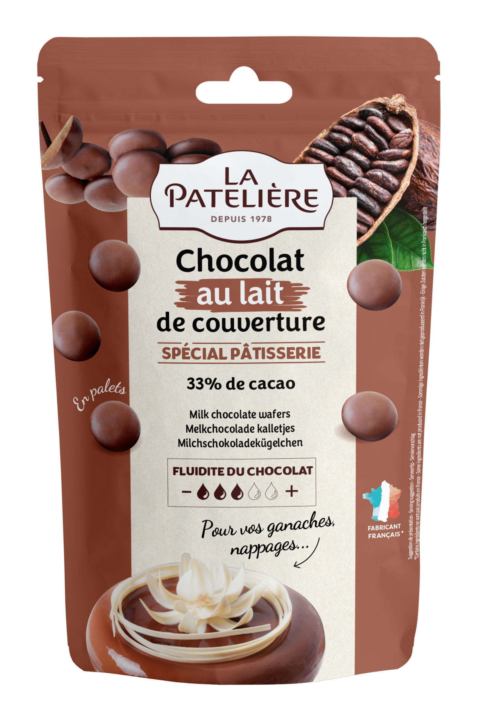 Palets of milk chocolate couverture 33% – Image 2