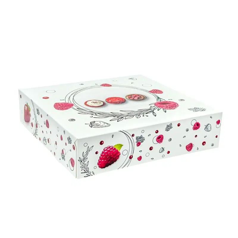 Boite pâtissière Morgan carton colorée 16 x 5 cm par 50 – Image 2