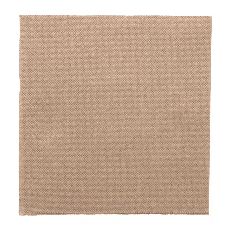 Serviette taupe micro-gaufrée 38 x 38 cm par 40 – Image 2